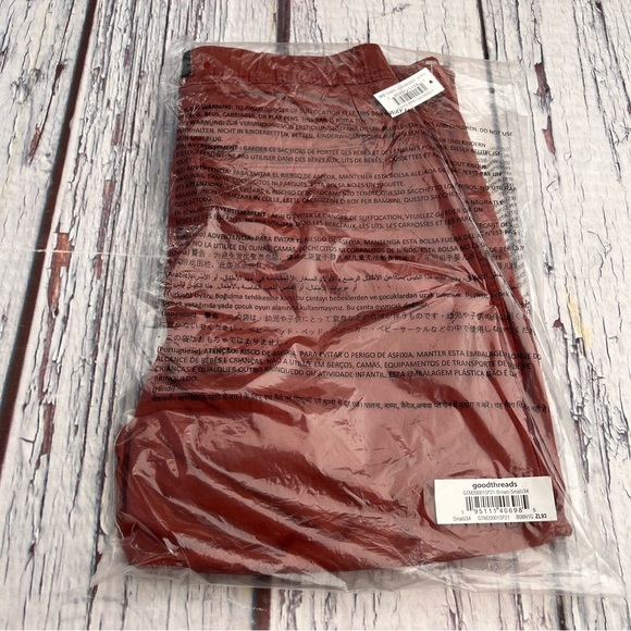 Goodthreads mens slim-fit belted elastic waist woven tobacco brown Size (S34) - Picture 16 of 16